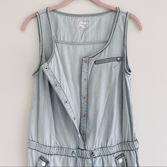 Ochirly Soft Denim Look Women’s Overalls - Picture 9 of 15